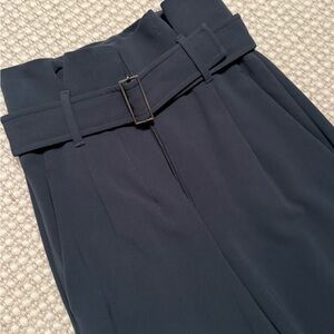 Babaton Dark Blue Belted Trousers